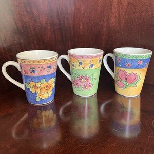 Sango Watercolors Coffee Cups